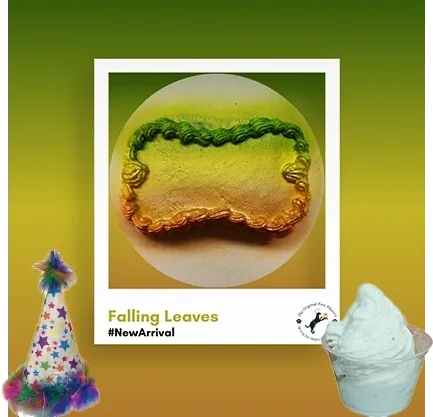Colorful cake with party hat and ice cream.