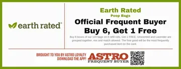 Earth Rated poop bags promotion