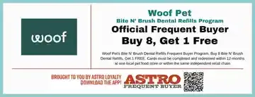 Woof Pet dental refills discount offer