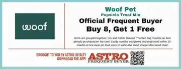 Woof Pet loyalty card offer
