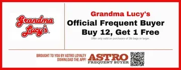 Buy 12 bags, get 1 free