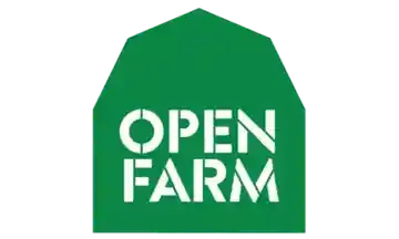 Open Farm logo on green background