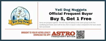 Yeti Dog Nuggets promotion ad