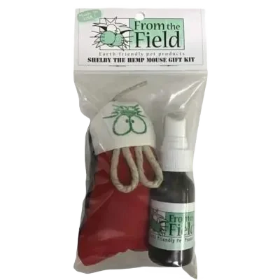 Hemp mouse toy and spray gift kit.