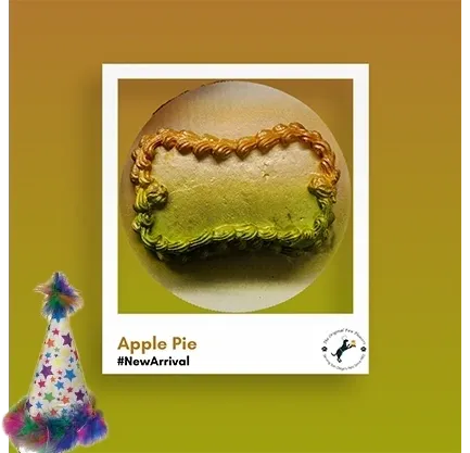 Festive apple pie in a frame