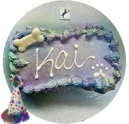 Personalized dog treat "Kai" with bone