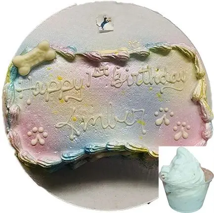 Happy 1st Birthday Amber pet cake