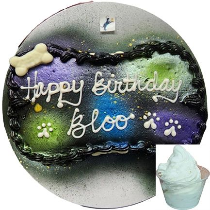 Happy Birthday Bloo cake for pets