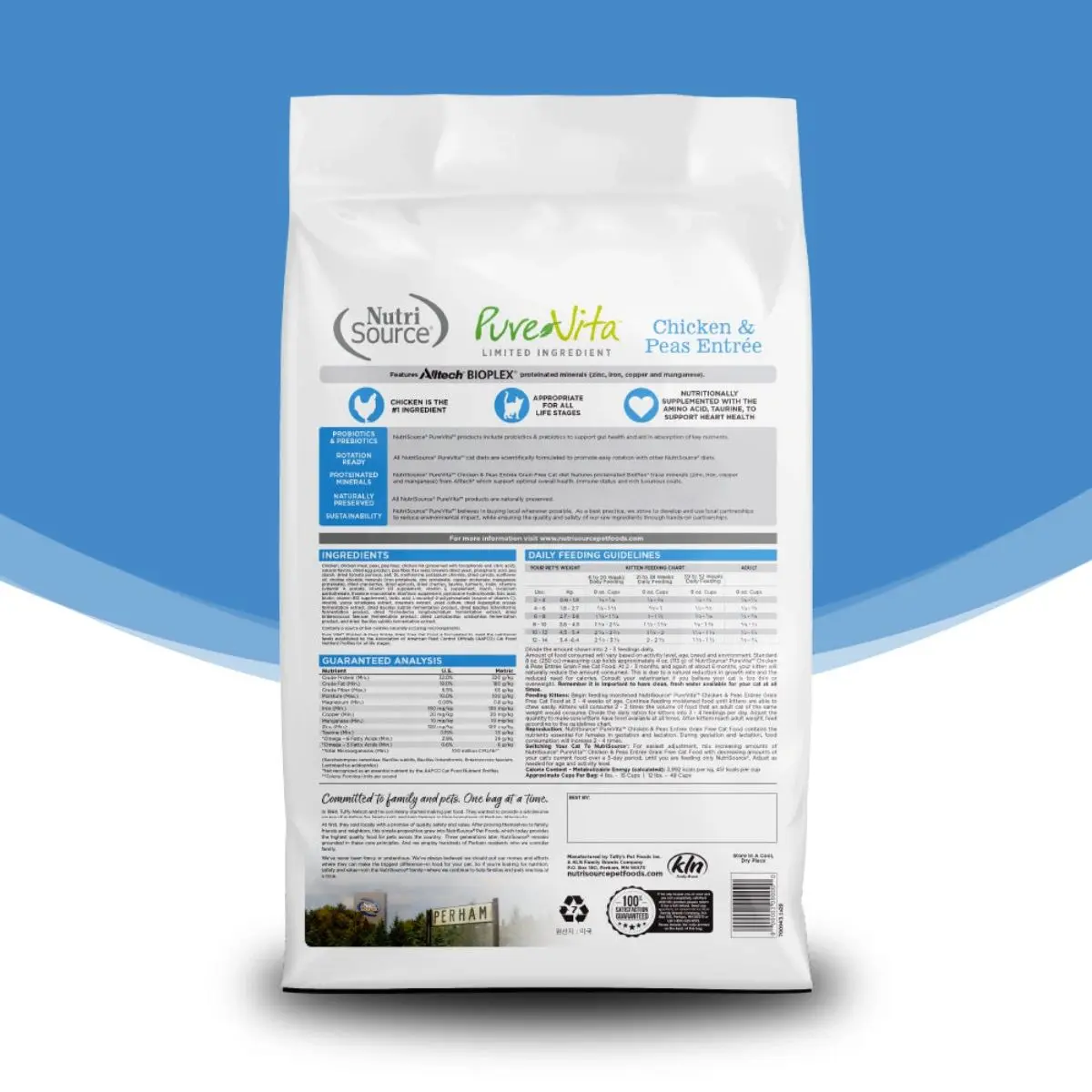 NutriSource PureVita Chicken & Peas pet food