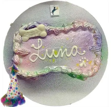 Dog birthday cake "Luna" with bone