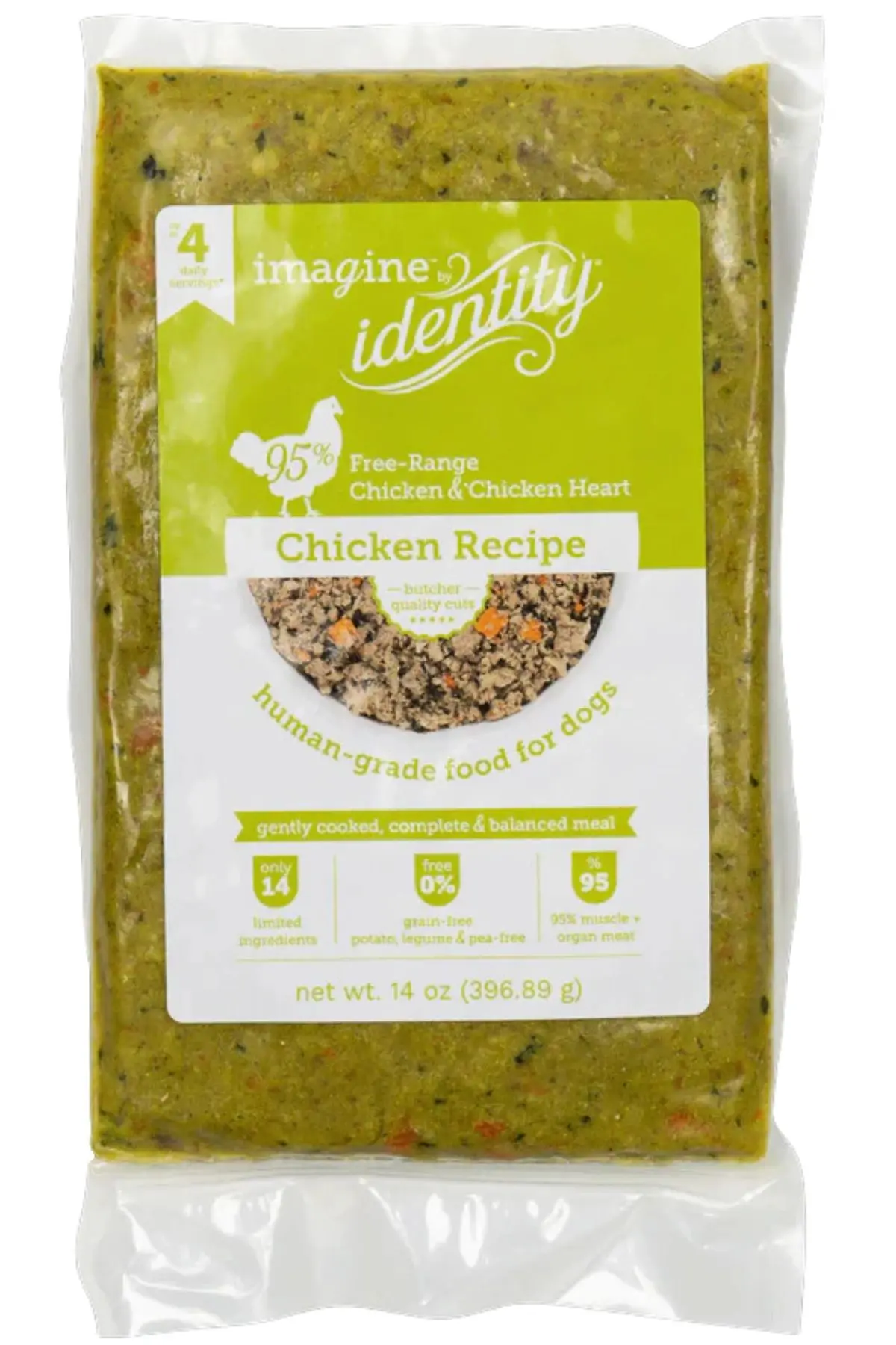 Identity dog food, chicken recipe