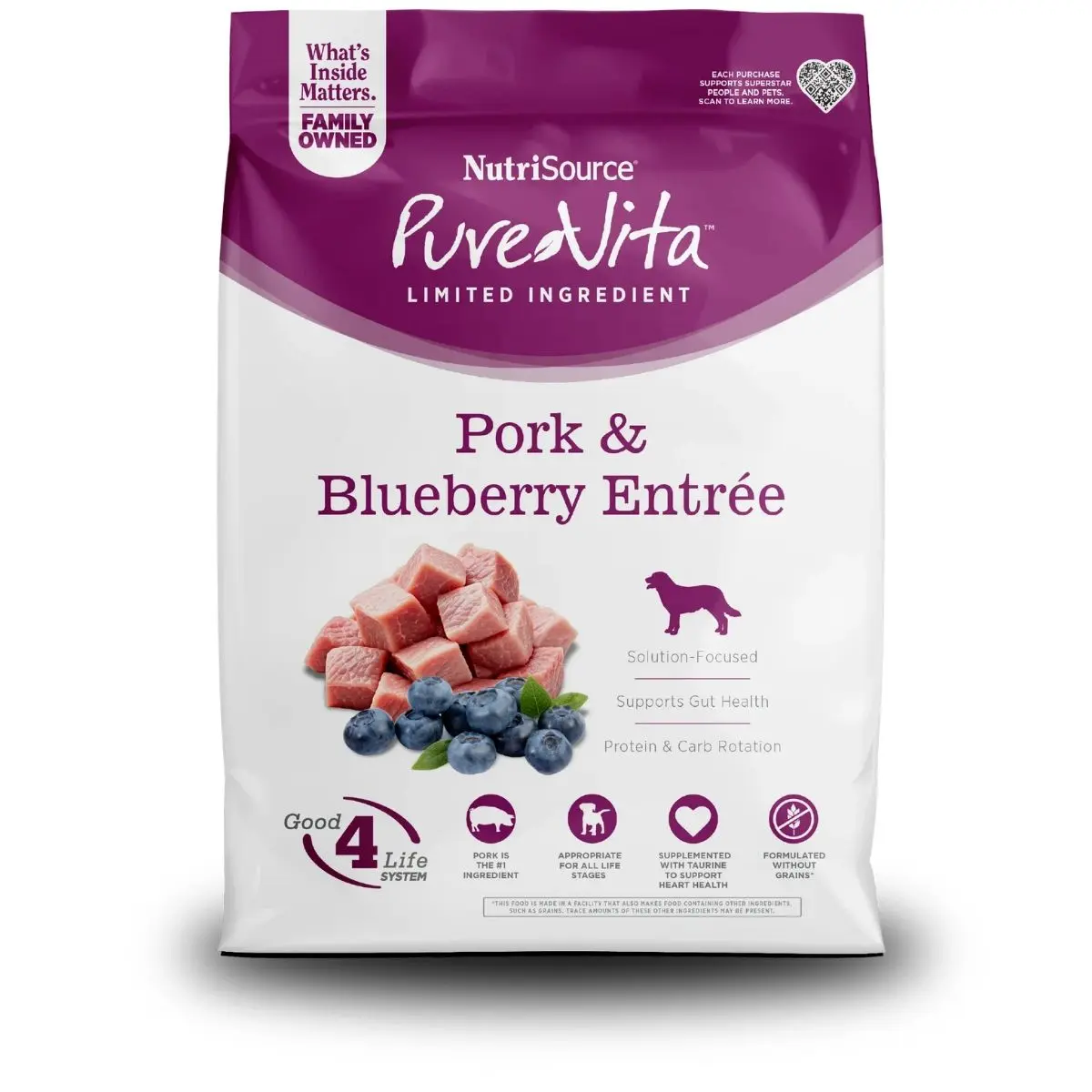 Limited ingredient dog food bag